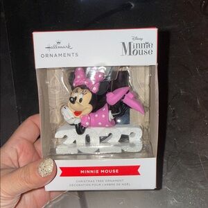 Hallmark Minnie Mouse Ornament - Pink and White
